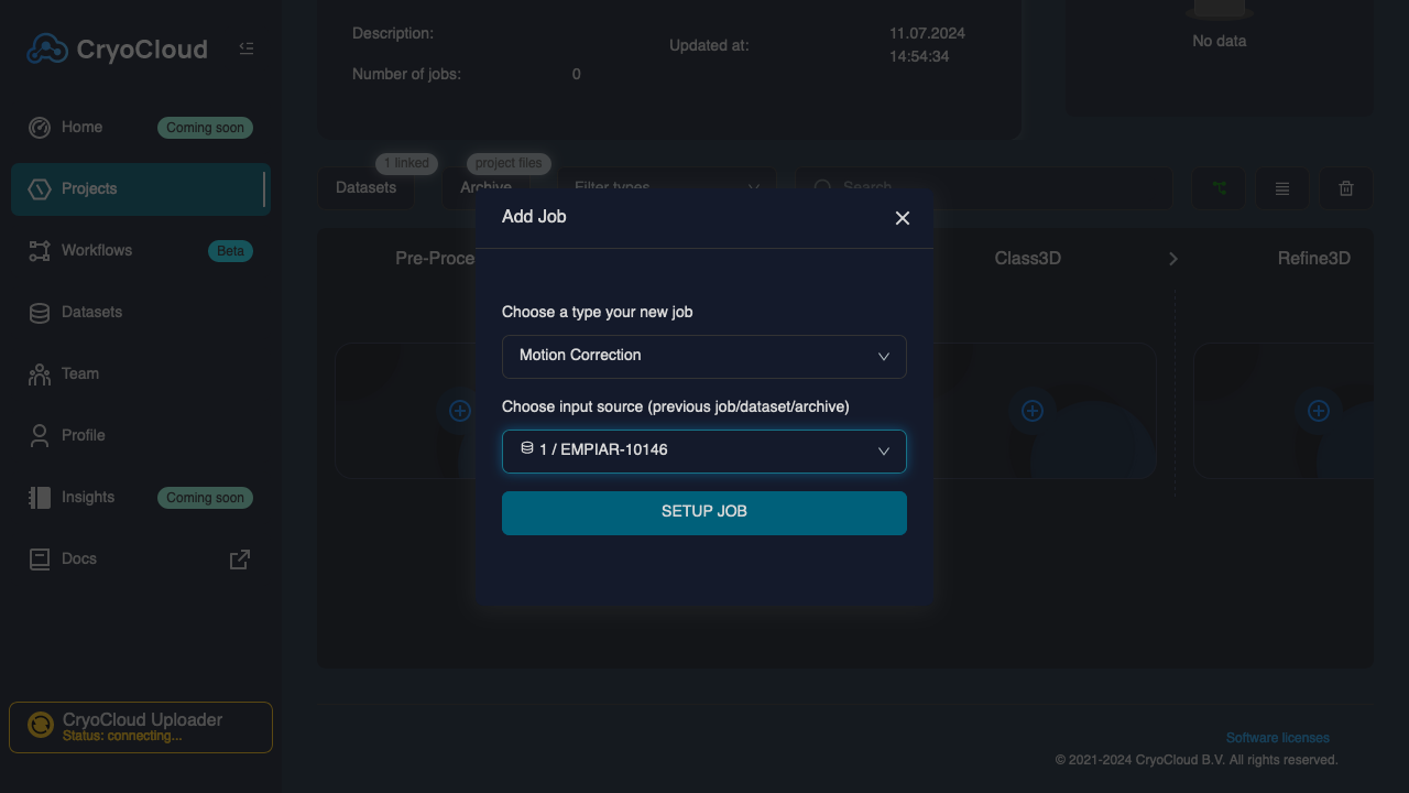 alt + Fill motion correction form